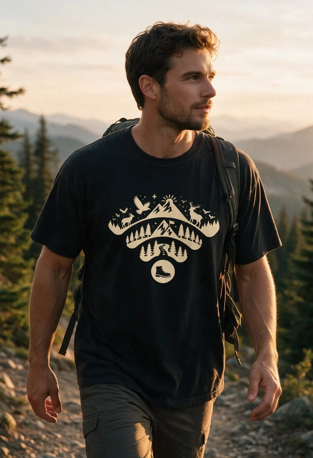 Mountain Shirt – Forest & Wildlife Nature Graphic Tee