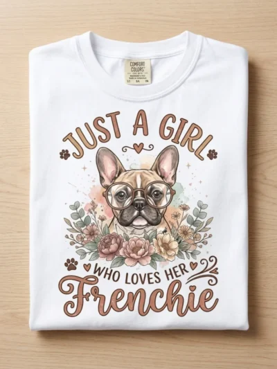 Just a Girl Who Loves Her Frenchie T-Shirt